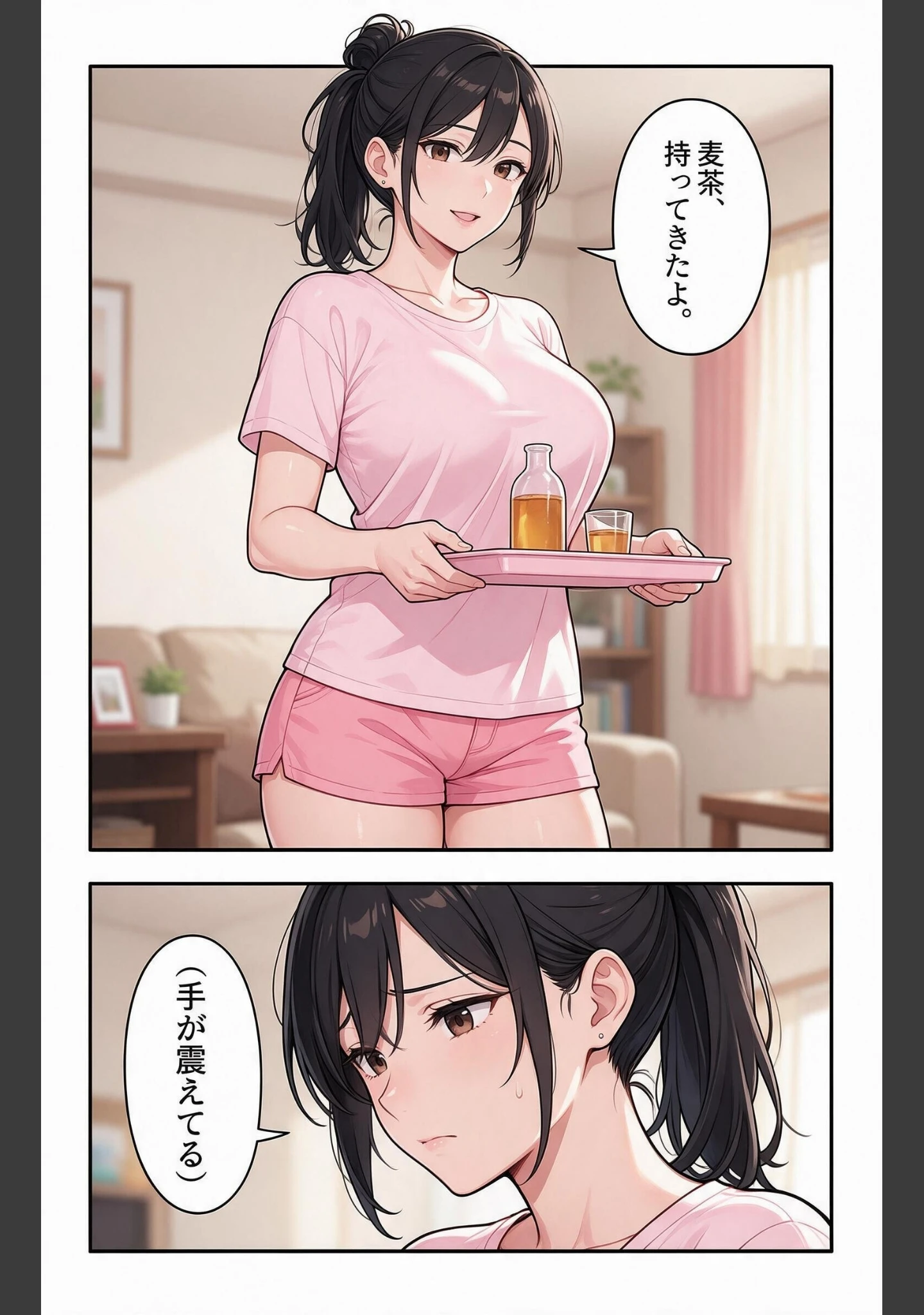 「風呂上がりで火照った巨乳姪っ子と風呂場で鉢合わせたら好きにしていいって言われた話【モザイク版】（単話）」（夏籠しじみ） 試し読み 10ページ目