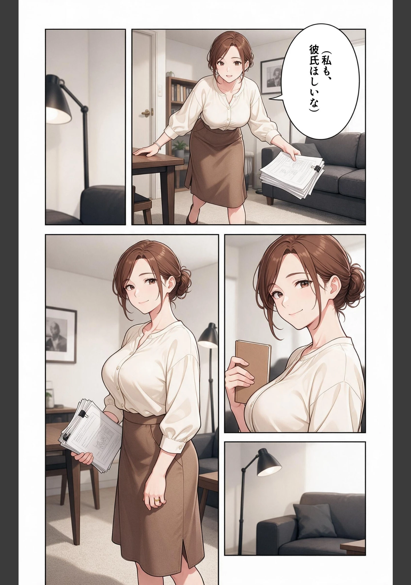 「塩対応だったおっぱいの大きい妹の友達に熱を出して看病されたら童貞を卒業させてもらえた話【モザイク版】（単話）」（夏籠しじみ） 試し読み 2ページ目