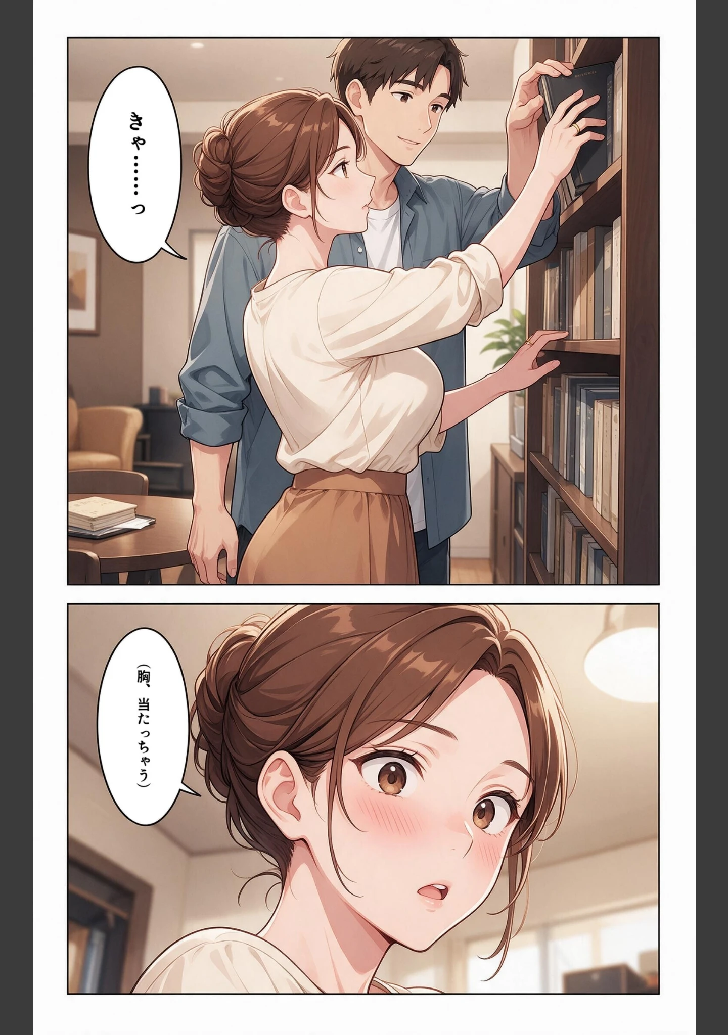 「塩対応だったおっぱいの大きい妹の友達に熱を出して看病されたら童貞を卒業させてもらえた話【モザイク版】（単話）」（夏籠しじみ） 試し読み 5ページ目
