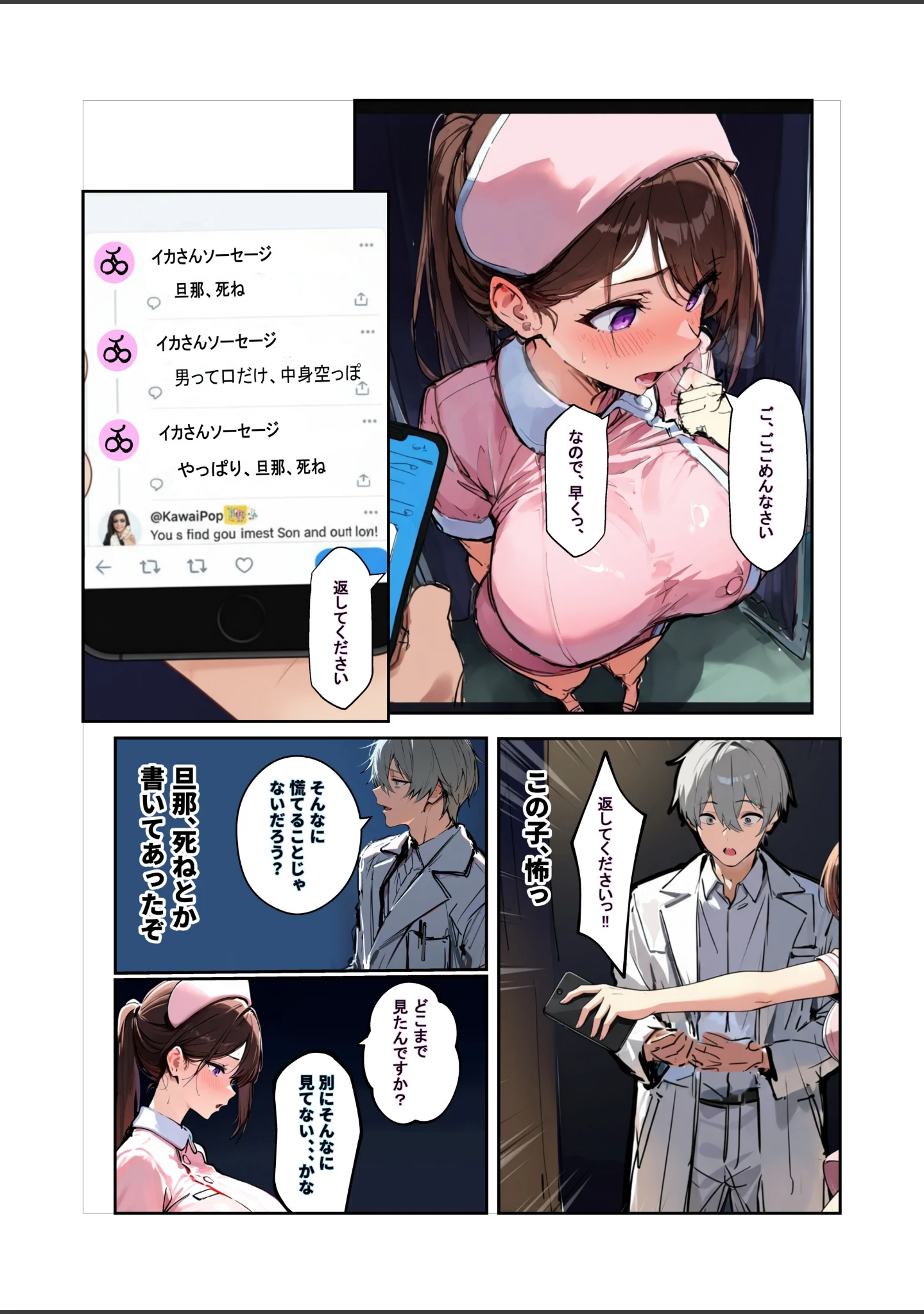 「「旦那、〇ね」と裏垢で呟く拗らせ看護師をブッ刺した話【棒消し修正版】」（ロマンガールズ） 試し読み 8ページ目