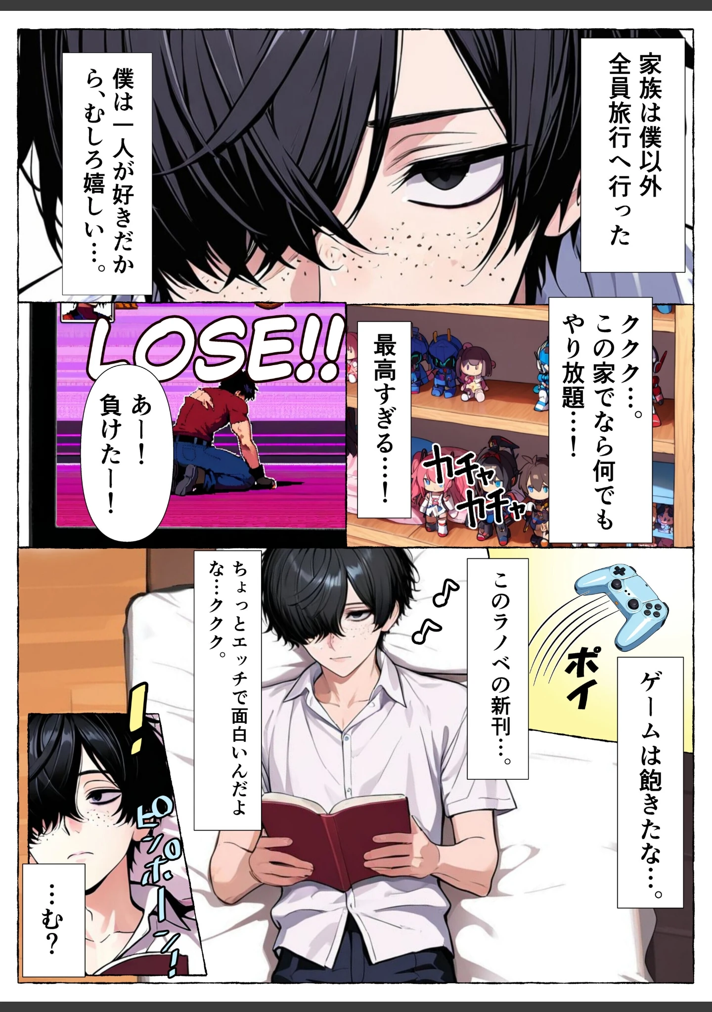 「レズと陰キャ。【白抜き修正版】」（朝起きテネル） 試し読み 5ページ目