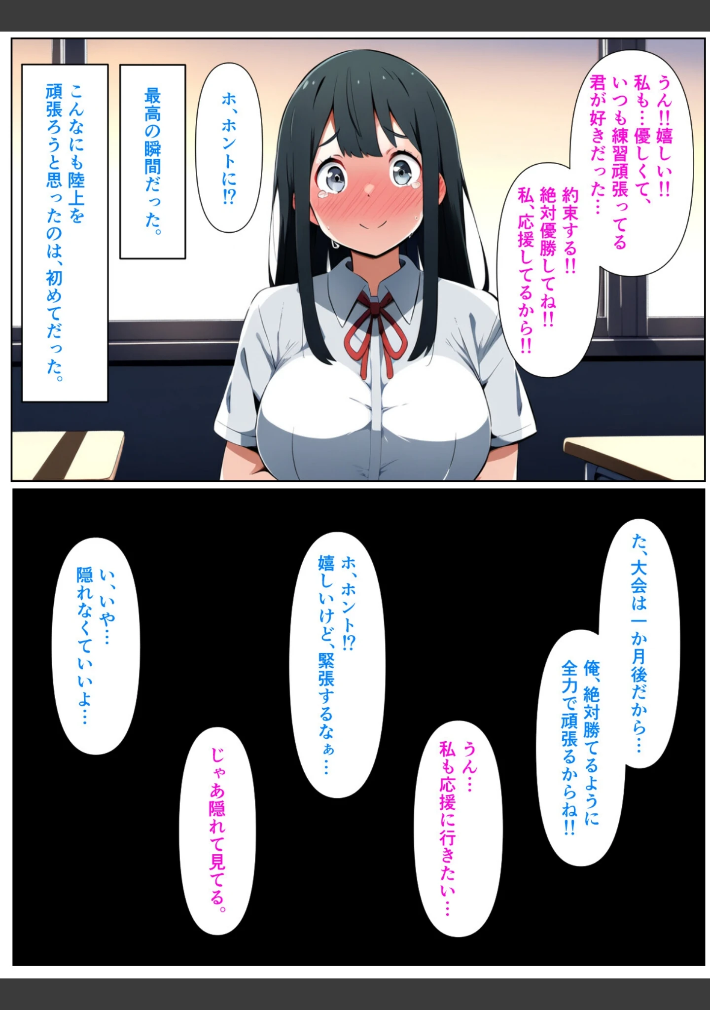 「黒髪陰キャの幼馴染をチャラ男先輩に寝取られる話【白抜き修正版】」（ぬぽぬぽらぼ） 試し読み 11ページ目