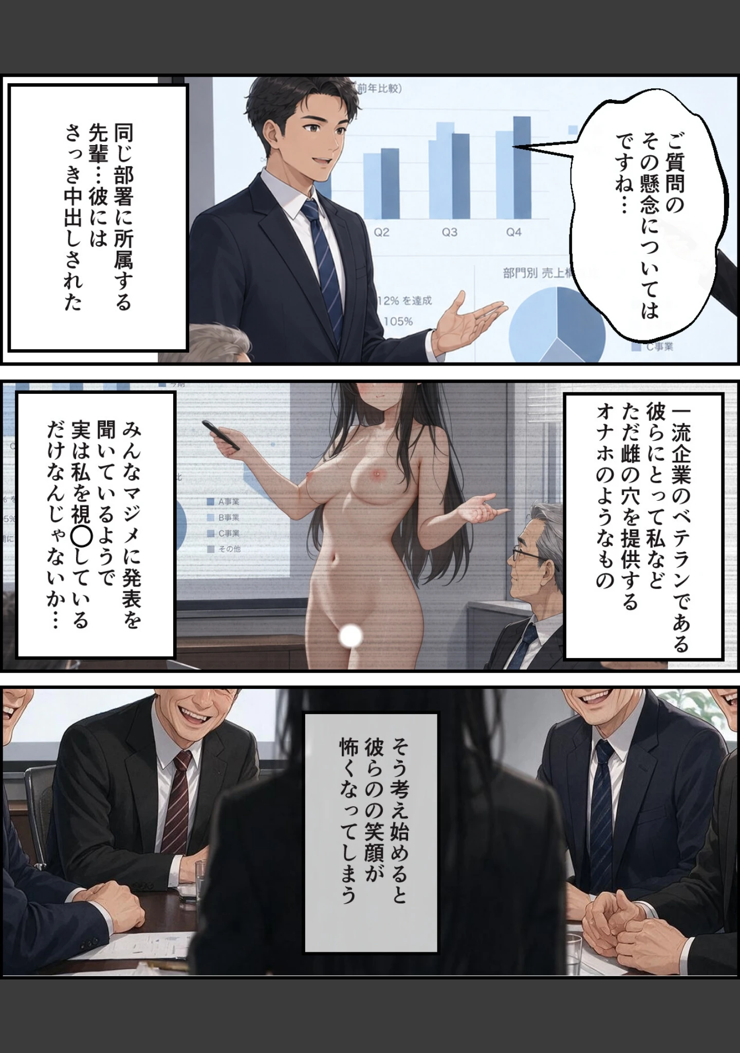 「配属先は「奉仕部」でした 〜福利厚生で新入社員とH仕放題の会社〜【白抜き修正版】」（A-GirlsGo） 試し読み 14ページ目