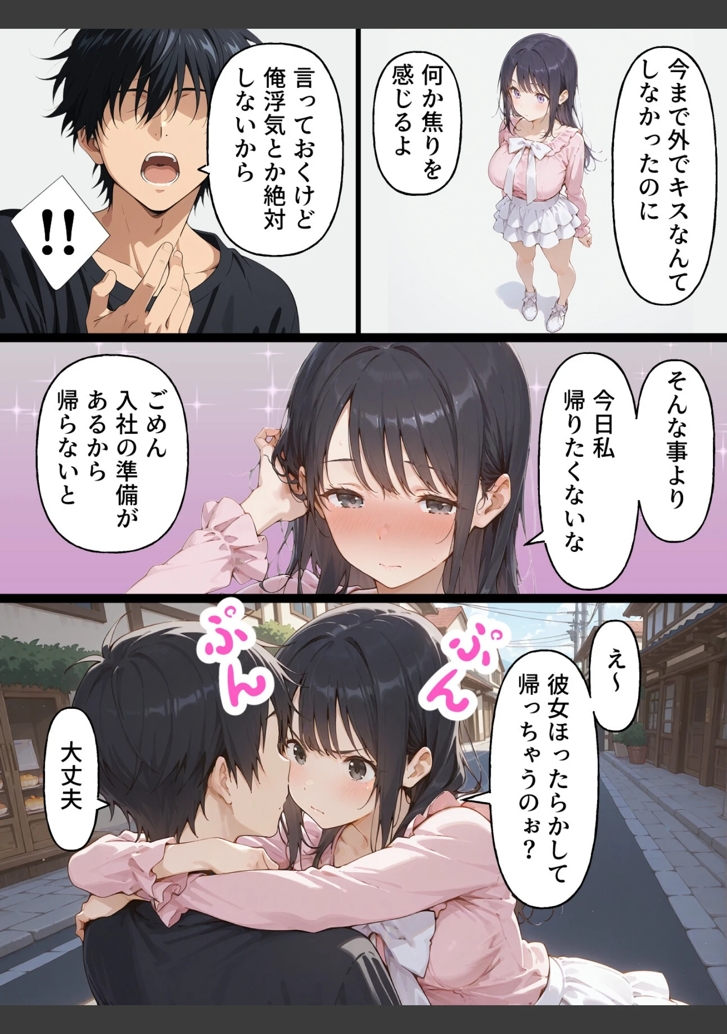 「親友の彼女をむ〇やりセフレにしたい漫画【白抜き修正版】（単話）」（てんでしゅがー） 試し読み 2ページ目
