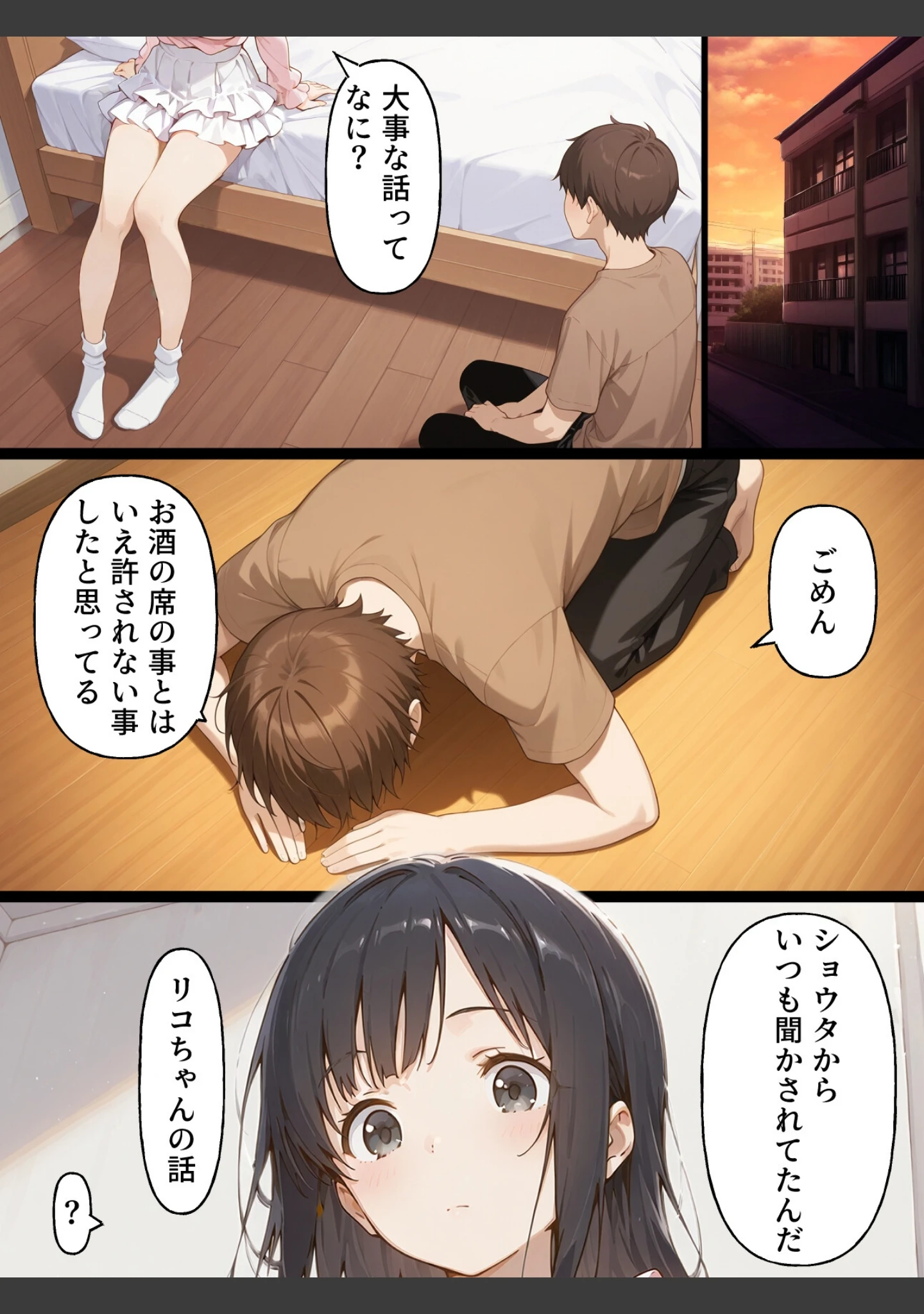 「親友の彼女をむ〇やりセフレにしたい漫画【白抜き修正版】（単話）」（てんでしゅがー） 試し読み 6ページ目