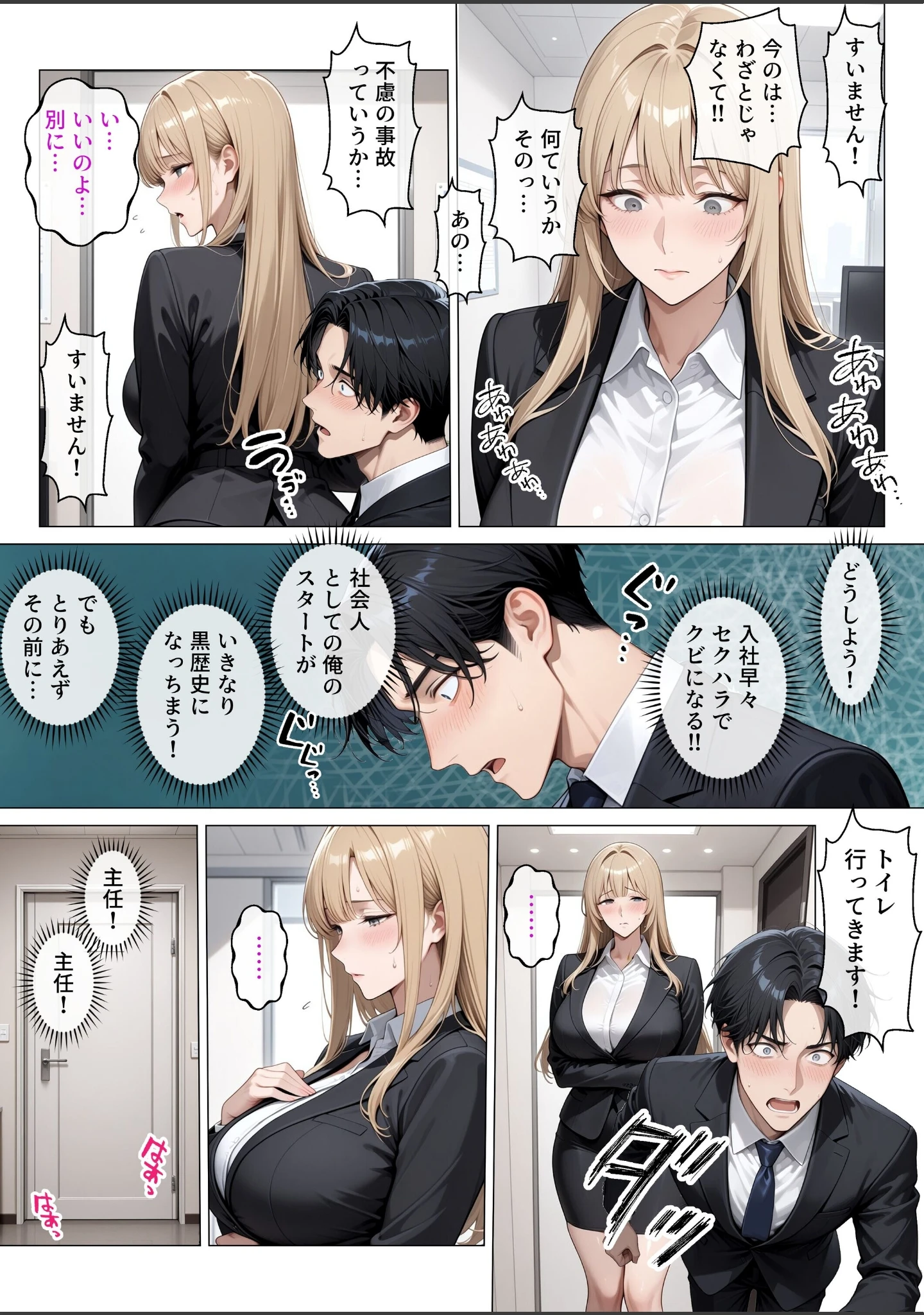 「冷酷無比な女上司がらぶらぶエッチで中出し懇願【白抜き修正版】」（ちじょりーの） 試し読み 14ページ目