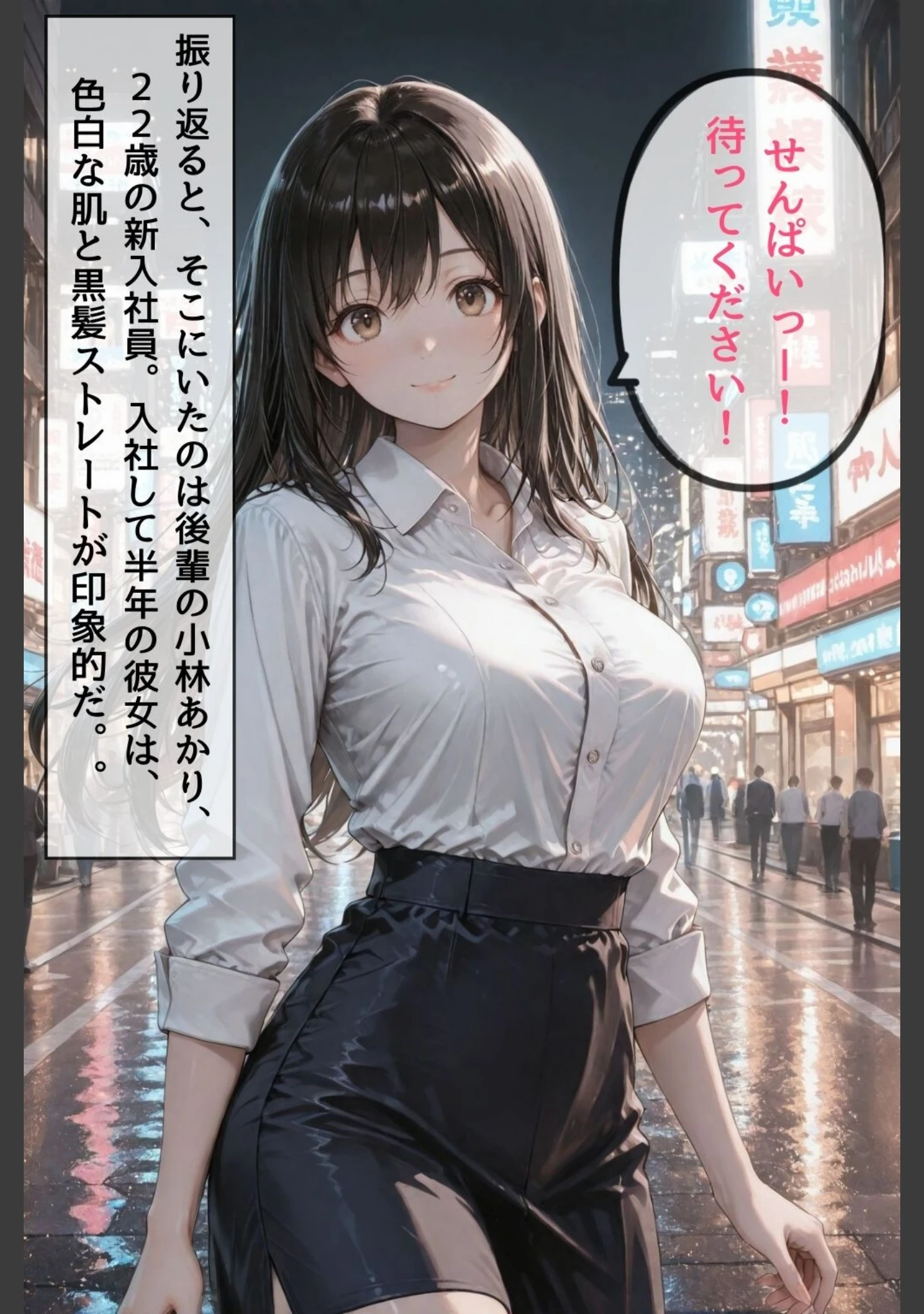 「忘年会帰りに酔った勢いで後輩と禁断の合体【白抜き修正版】」（かわいいラボ） 試し読み 2ページ目