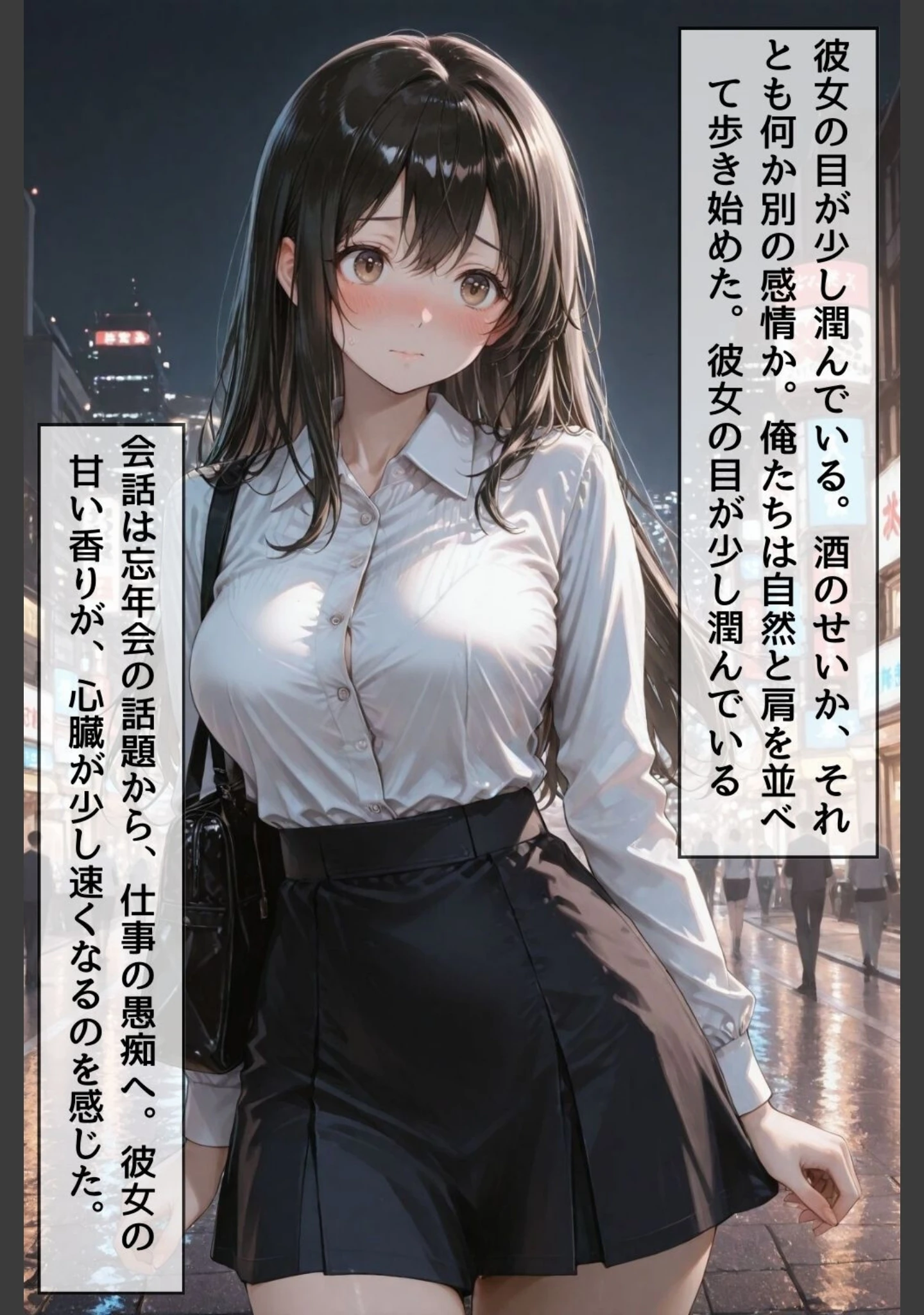 「忘年会帰りに酔った勢いで後輩と禁断の合体【白抜き修正版】」（かわいいラボ） 試し読み 4ページ目