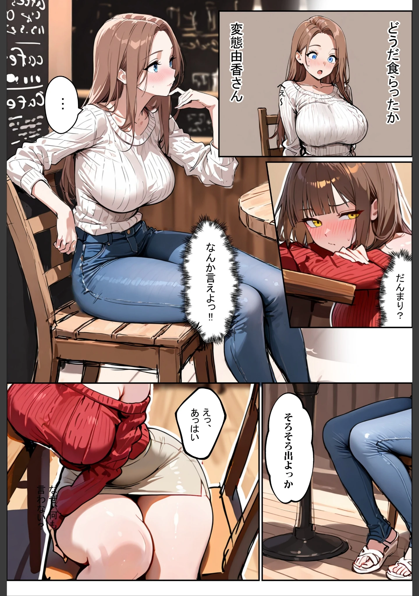 「どうせ、チ〇ポ交換SEXするのに2人の妻があーだのこーだの【白抜き修正版】」（ロマンガールズ） 試し読み 8ページ目