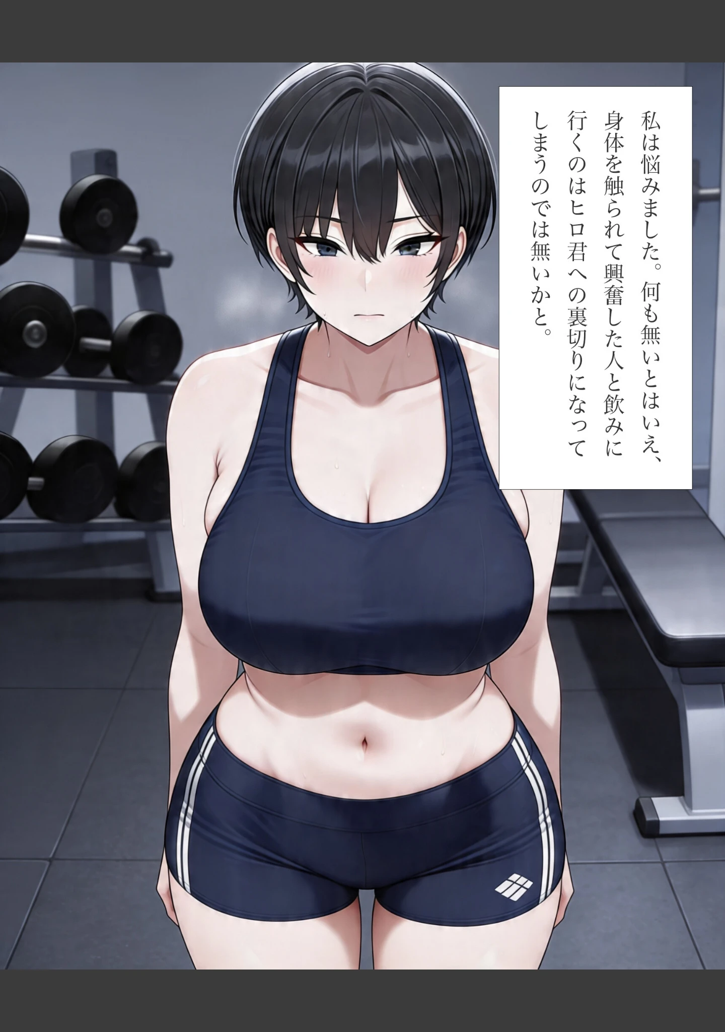 「パーソナルジムトレーナーに彼女を寝取られました。【白抜き修正版】」（れっさーぱんだ。） 試し読み 15ページ目