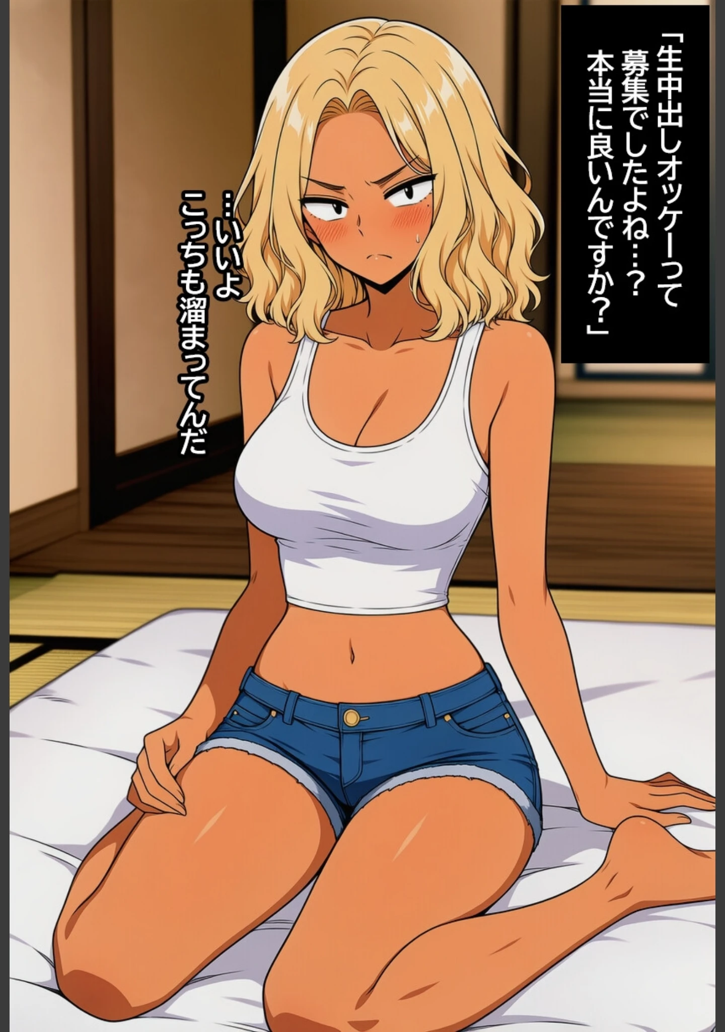 「深夜のド〇キにいそうなヤンキー女を孕ませる。【白抜き修正版】（単話）」（ハラメウメ） 試し読み 4ページ目