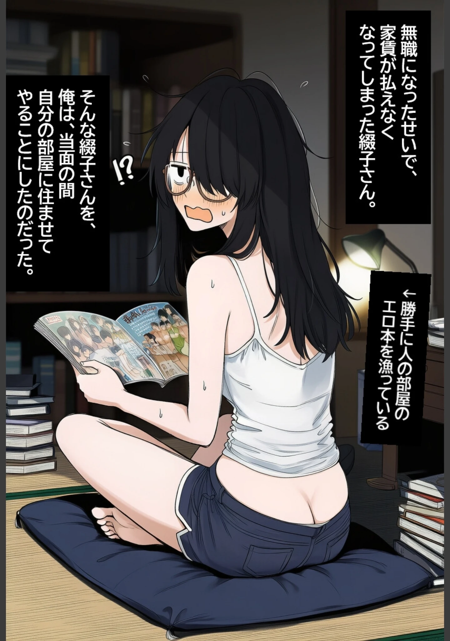 「陰キャ眼鏡女を孕ませる。【白抜き修正版】（単話）」（ハラメウメ） 試し読み 2ページ目