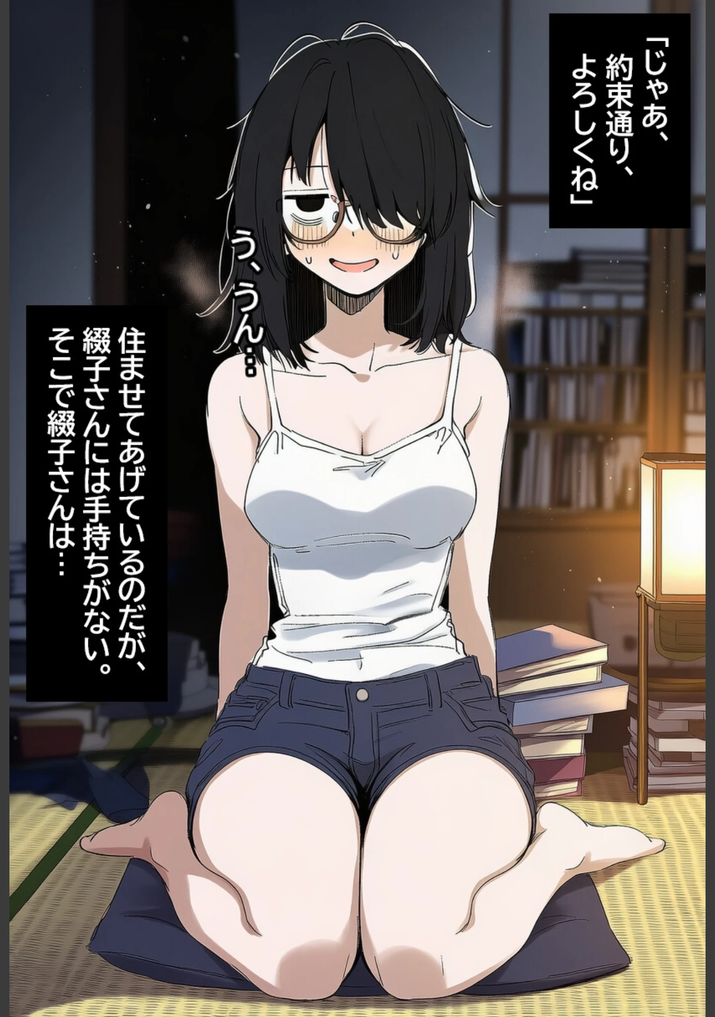 「陰キャ眼鏡女を孕ませる。【白抜き修正版】（単話）」（ハラメウメ） 試し読み 3ページ目