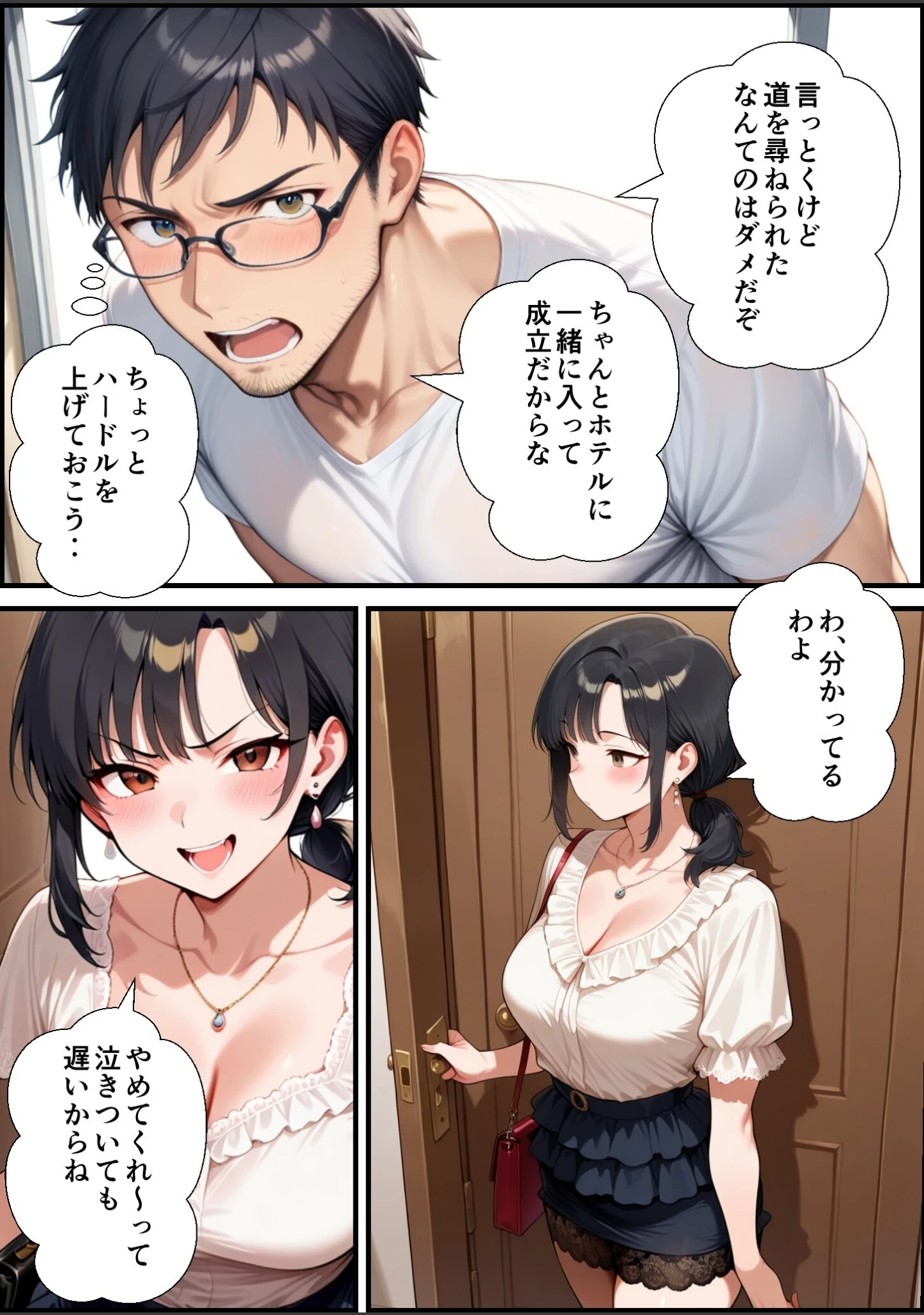 「妻が毒オジにナンパされて媚薬を盛られた件【白抜き修正版】」（鮫島猛） 試し読み 9ページ目