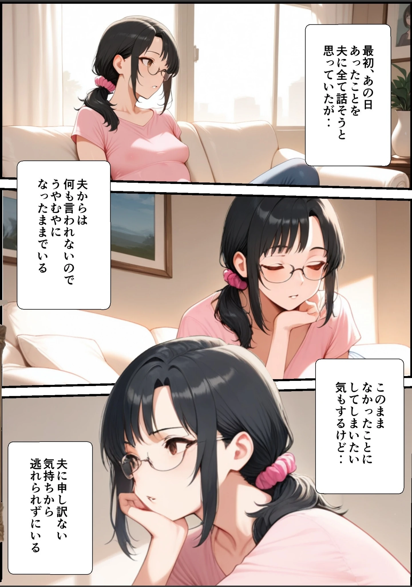 「妻が毒オジにナンパされて媚薬を盛られた件【白抜き修正版】」（鮫島猛） 試し読み 4ページ目