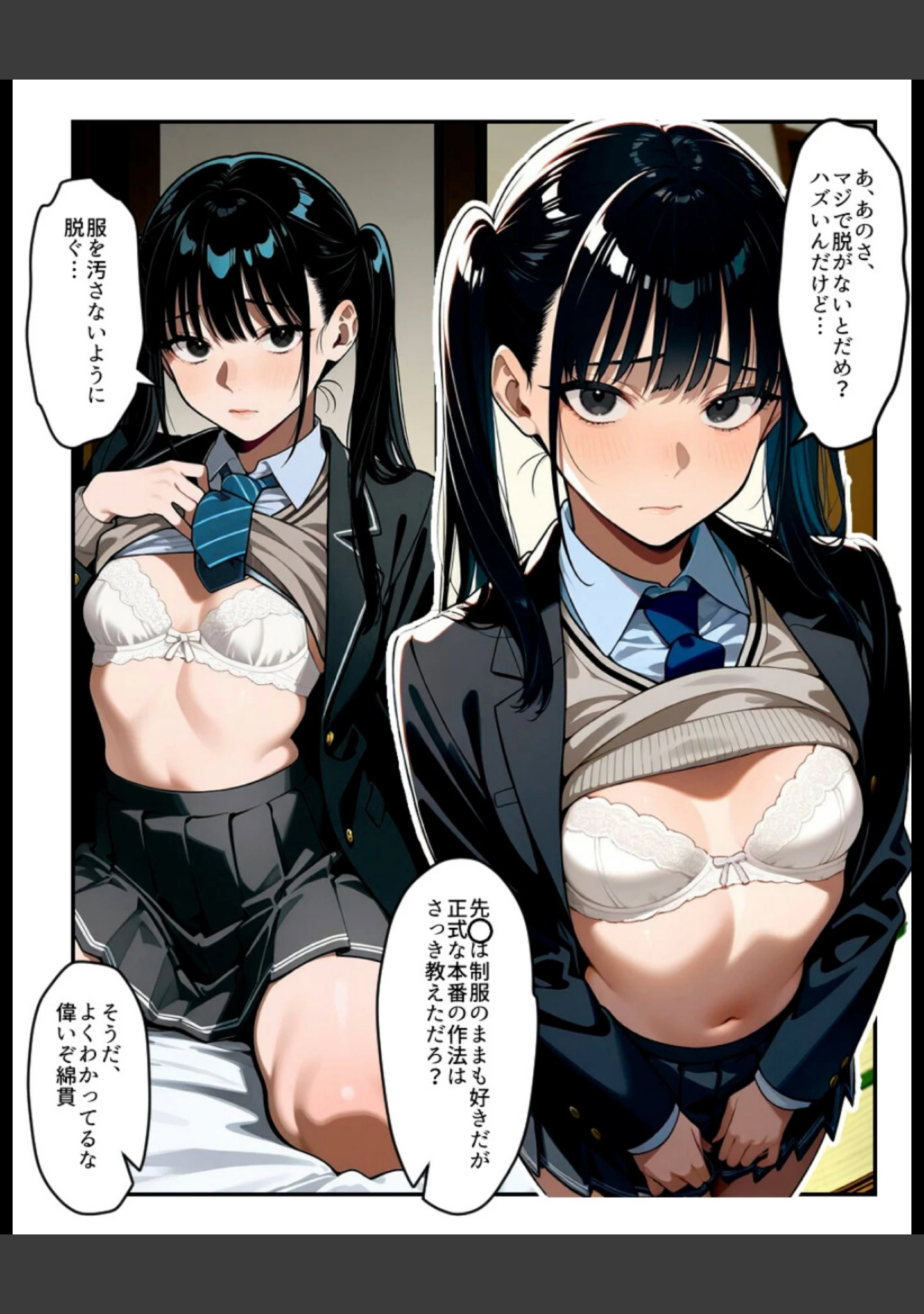 「催〇時間割【白抜き修正版】（単話）」（アイロク屋） 試し読み 15ページ目
