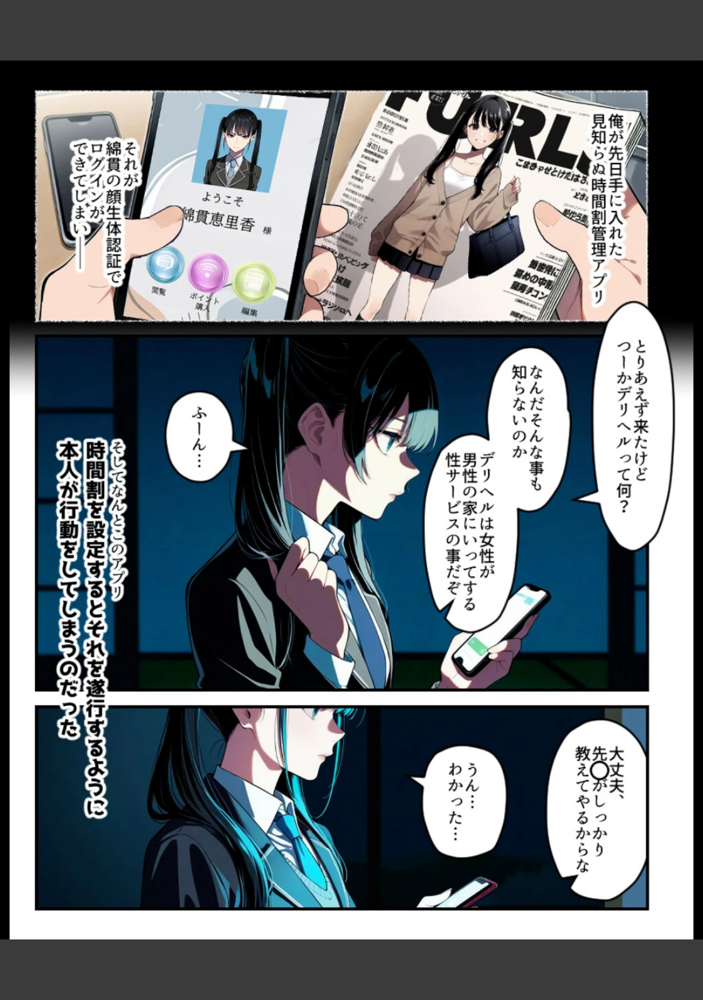 「催〇時間割【白抜き修正版】（単話）」（アイロク屋） 試し読み 4ページ目