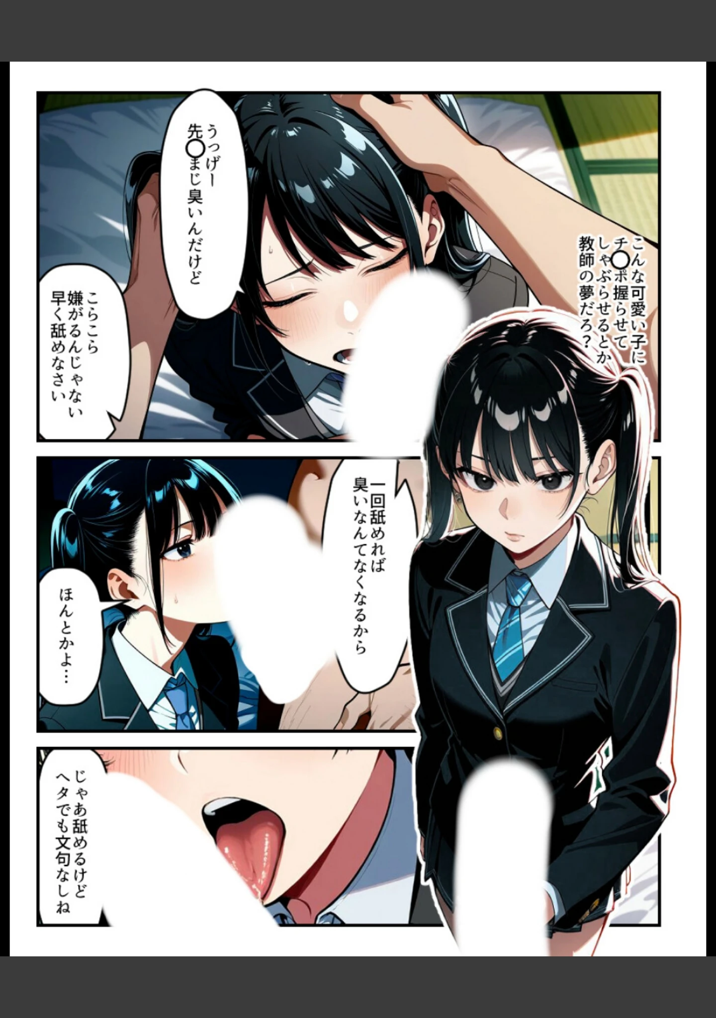 「催〇時間割【白抜き修正版】（単話）」（アイロク屋） 試し読み 8ページ目