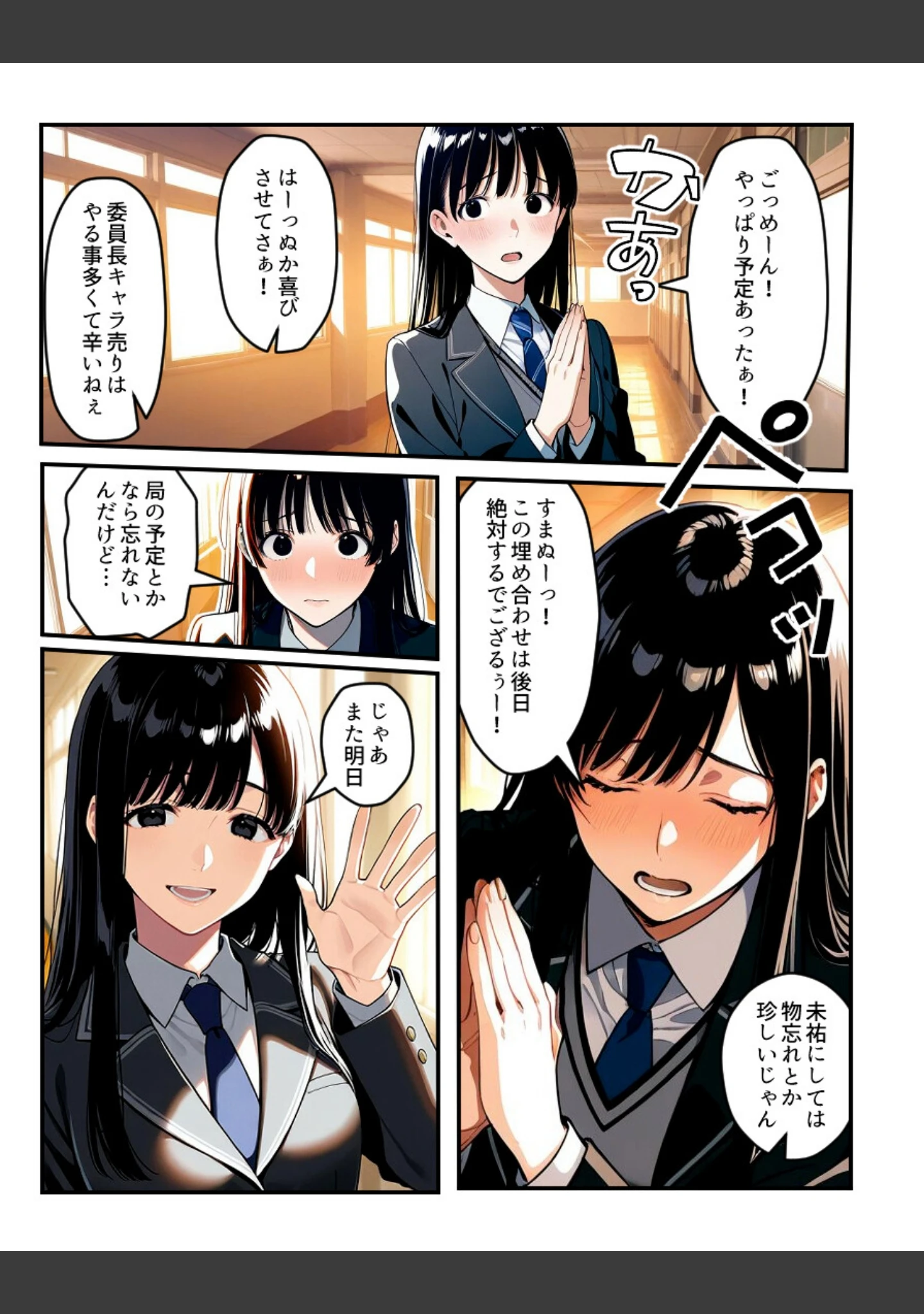 「催〇時間割【白抜き修正版】（単話）」（アイロク屋） 試し読み 4ページ目