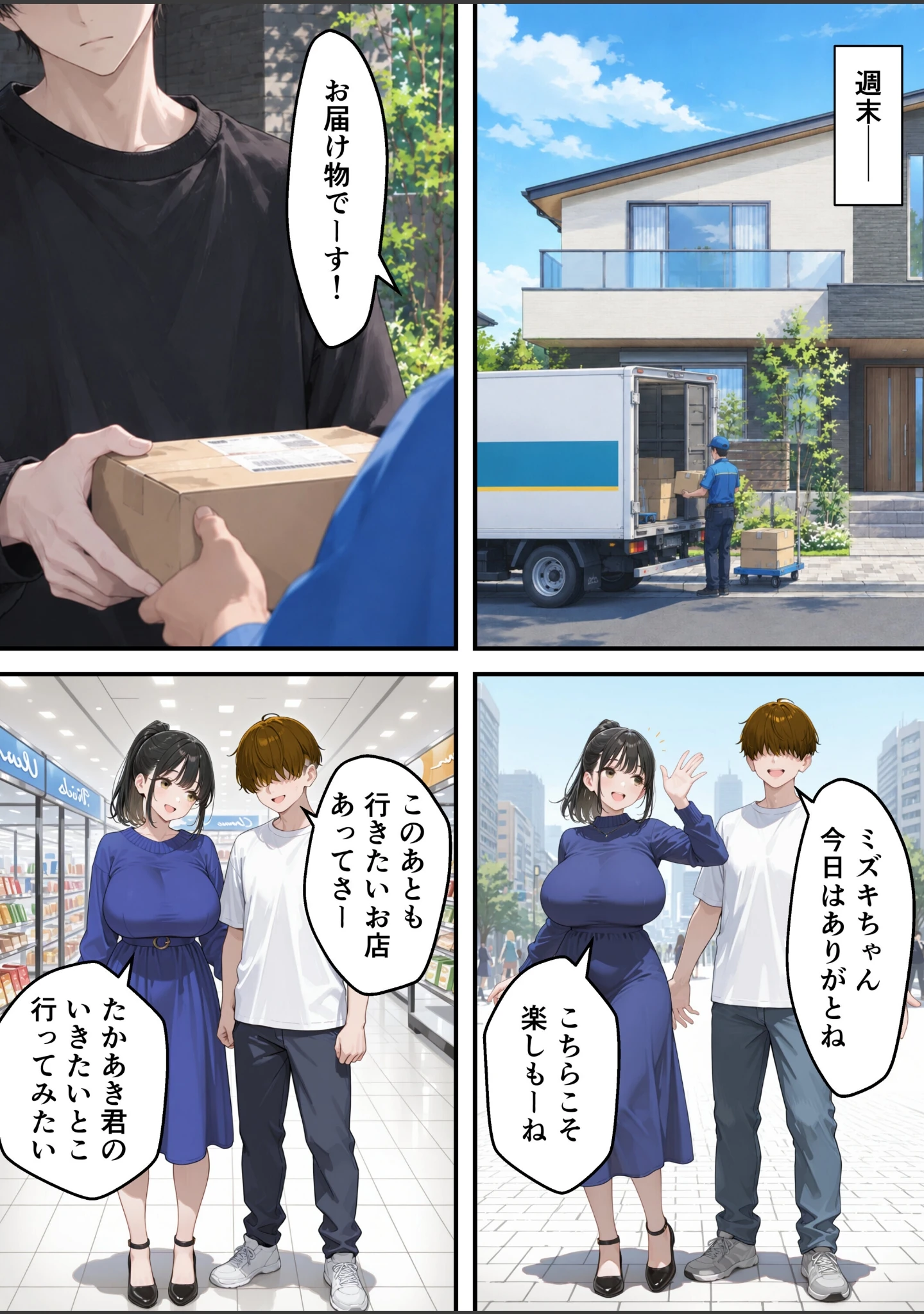 「清楚系巨乳妹への媚薬漬け開発セックス_俺の妹は誰にも渡さない【モザイク版】」（あふれだすにじる） 試し読み 13ページ目